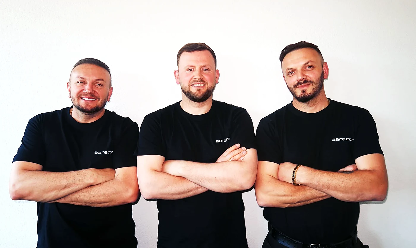 Die drei Teamleiter FTTH Inhouse der Aarecom AG